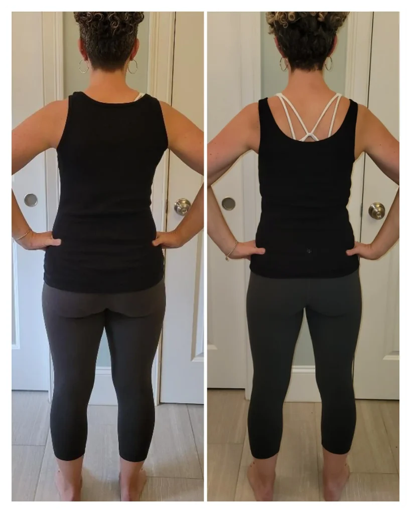 Tara Before & After Weight Loss back view