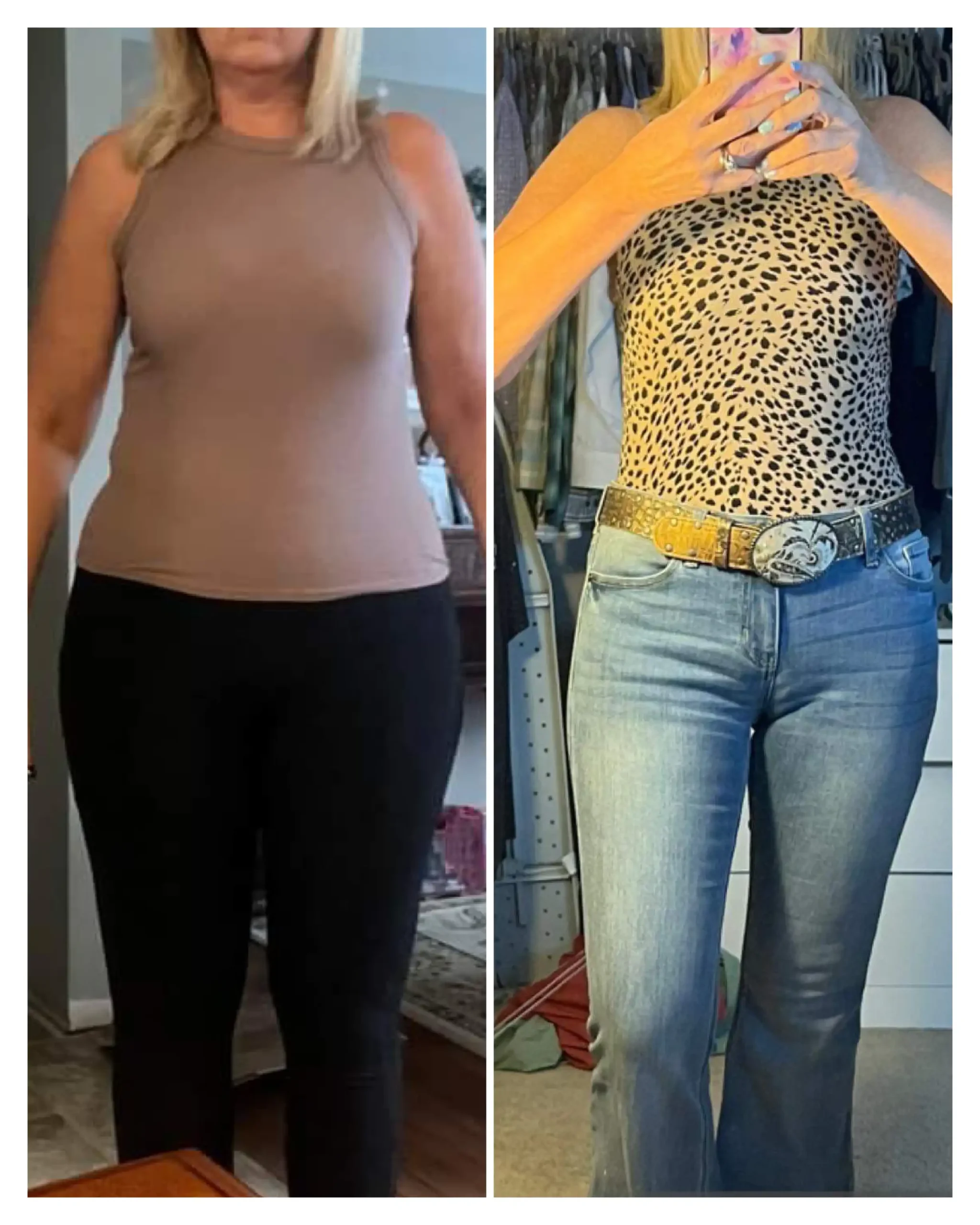 Tracey before & after weight loss