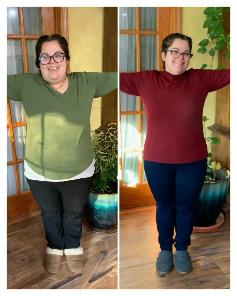 Demaris before and after weight loss