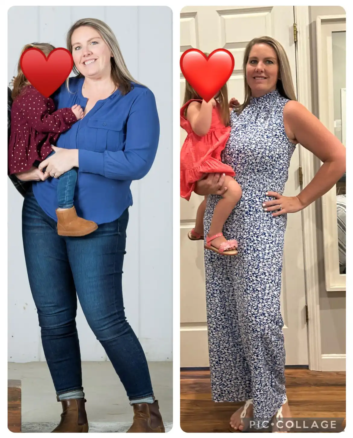 Erika before and after weight loss