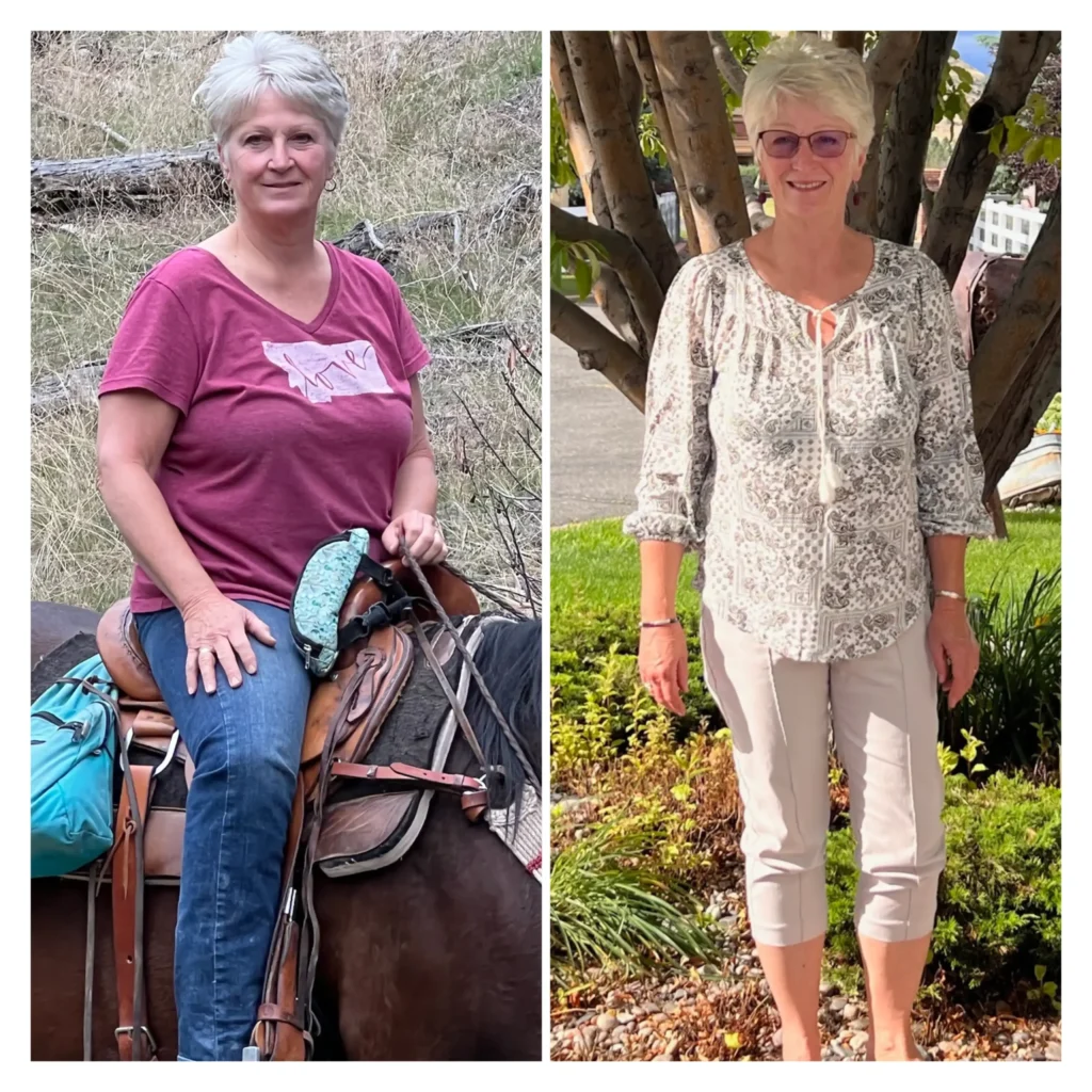 Sherri before and after weight loss front view