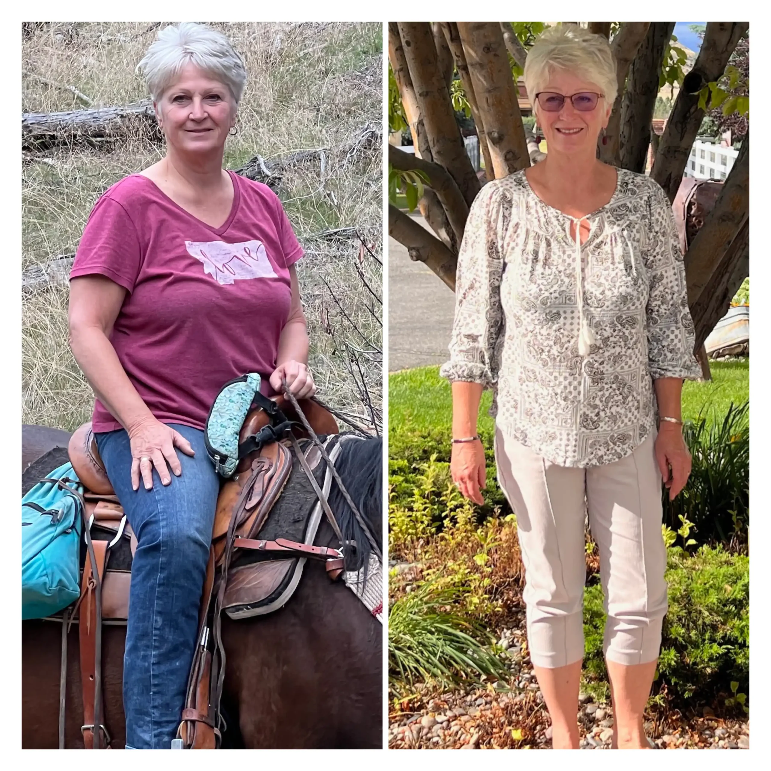 Sherri before and after weight loss front view