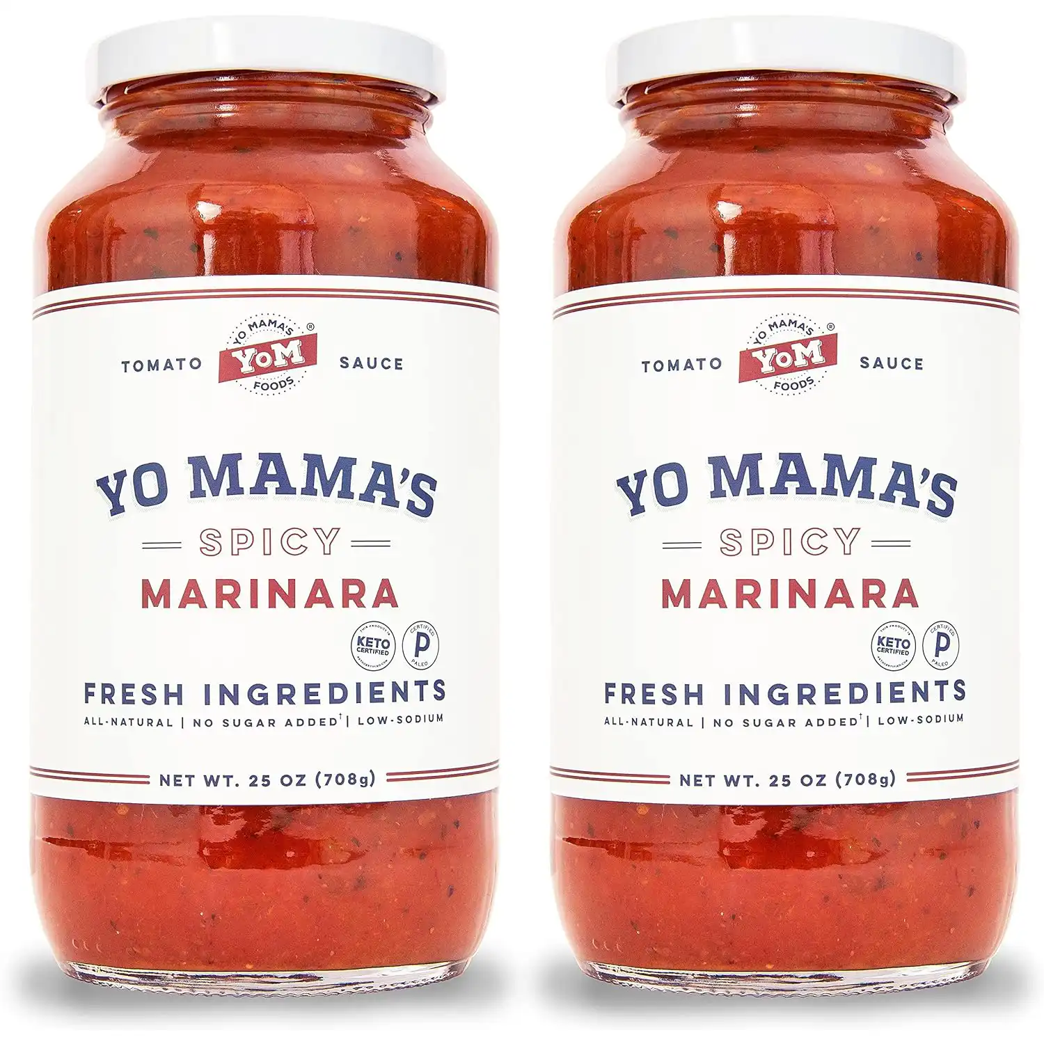 Keto SPICY Marinara Pasta Sauce by Yo Mama's Foods