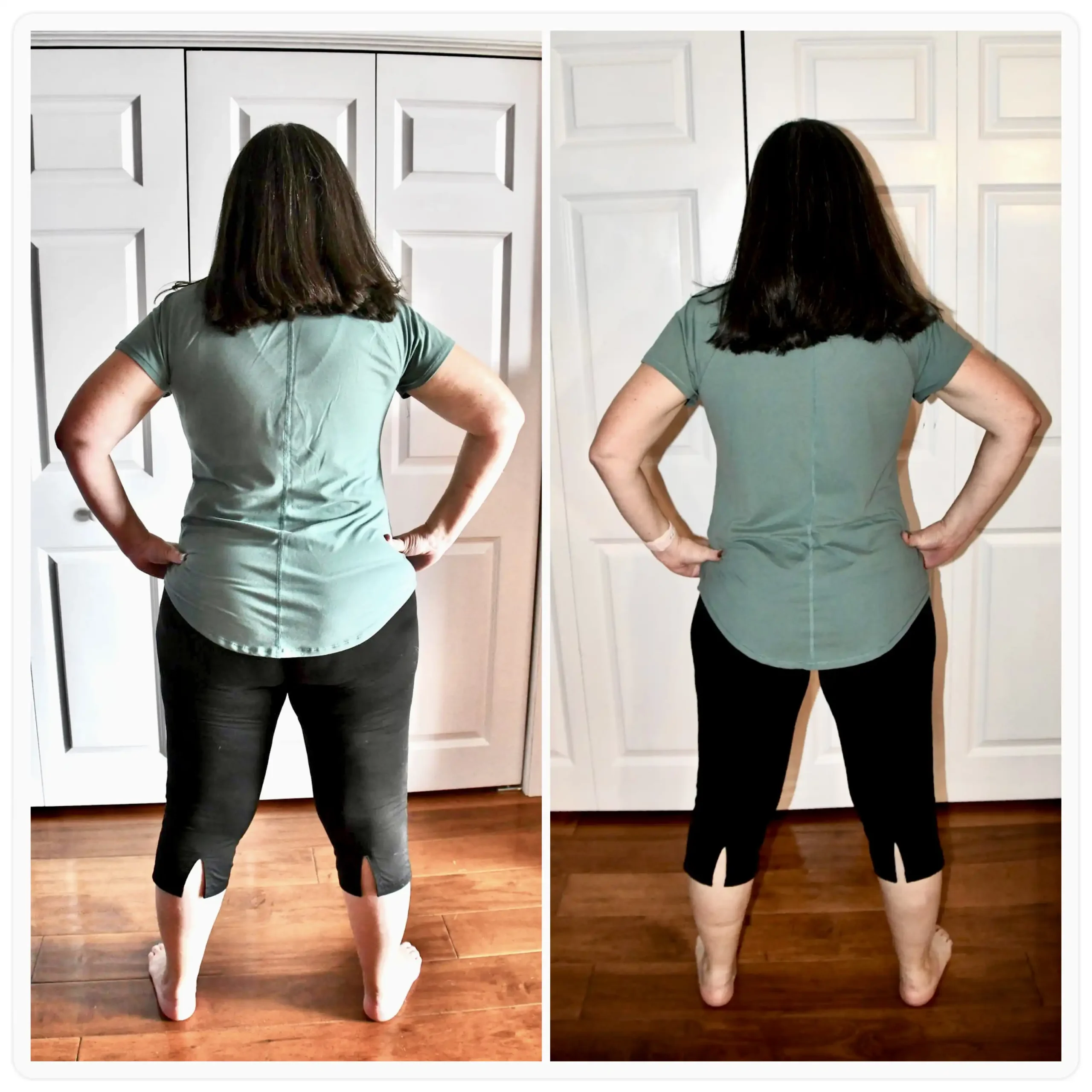 Barbara J before and after weight loss back view