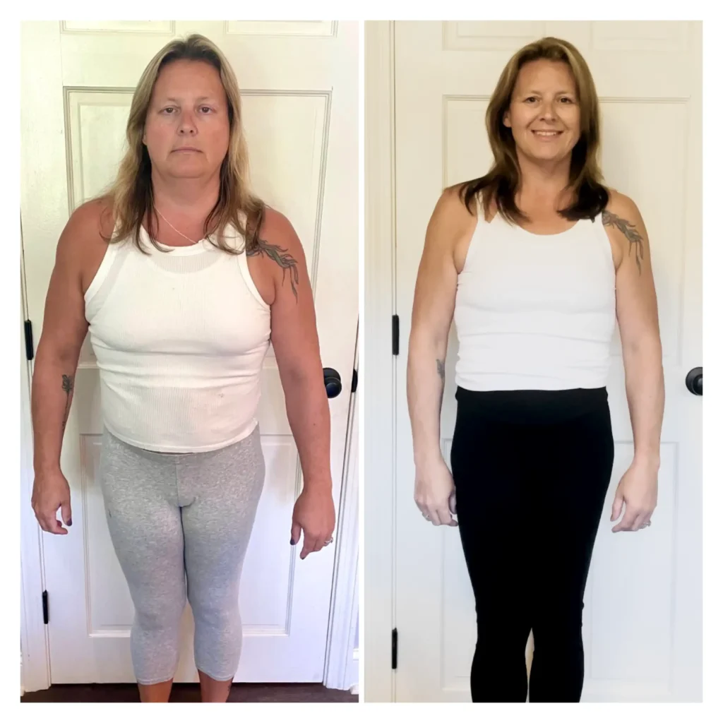 Jennifer before and after weight loss