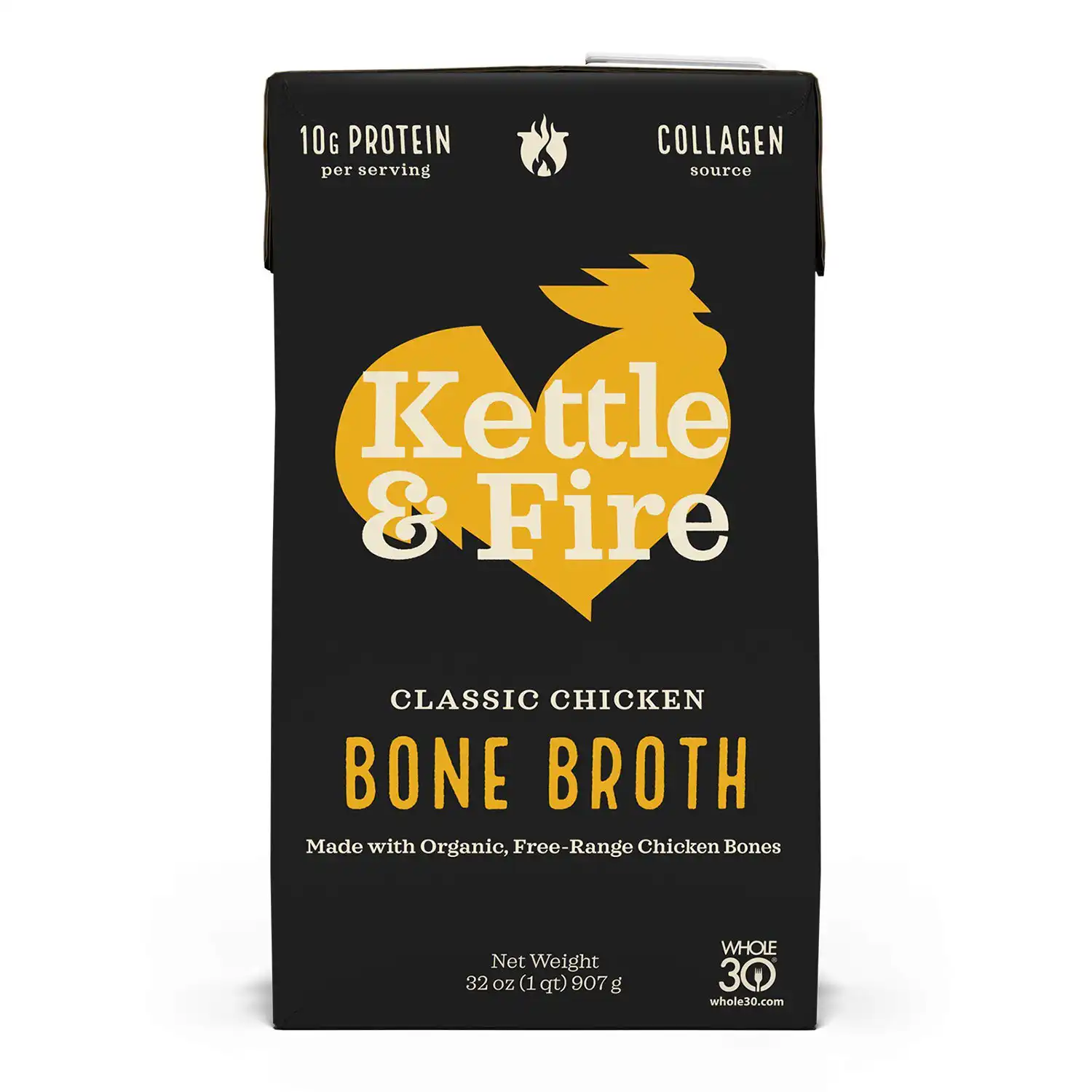 Kettle & Fire Organic Classic Chicken Bone Broth, 32 OZ