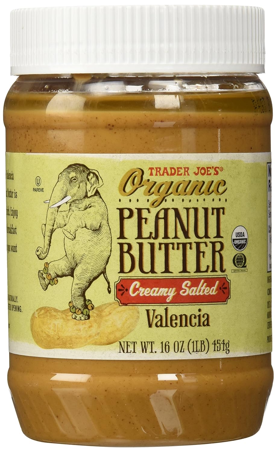 Trader Joe's Organic Peanut Butter Creamy and Salted